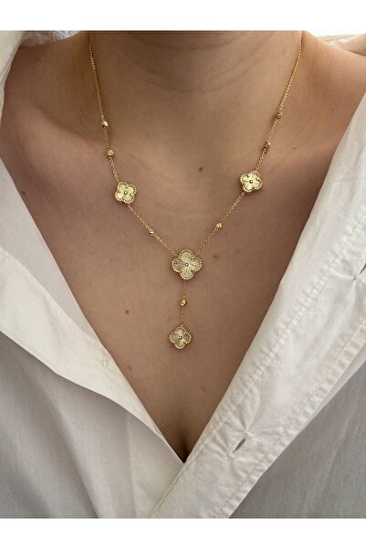 CHARMLUCKY ÖZEL SERİ ÇOKLU YONCA Y KOLYE