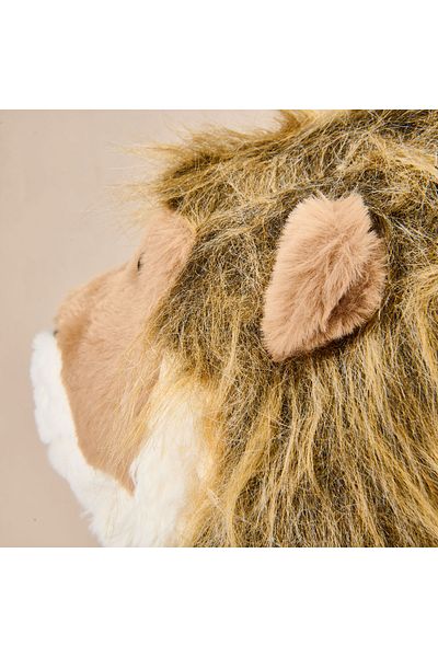 Evidea Soft King of the Forest Lion Figured Pillow - Brown - 30X55 cm