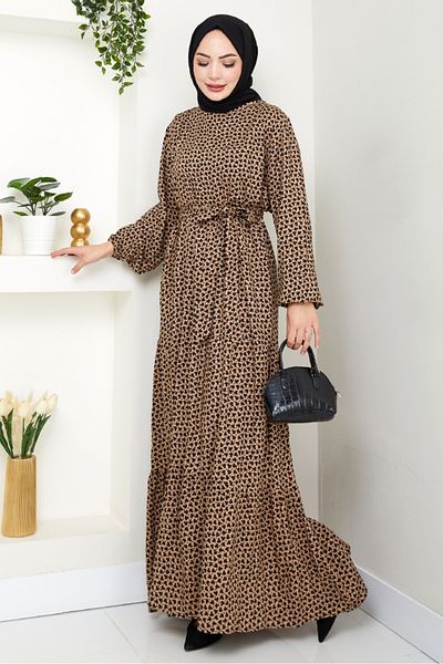 Bestenur Φόρεμα Lian Woven Viscose 1539 - Mink