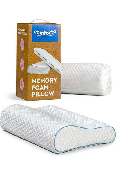 Generic COMFORTO Neck Orthopedic Cervical Pillow for Pain Relief Contour Memory Foam Pillows Ergonomic for S