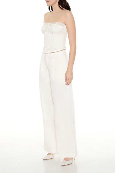 Forever 21 French Terry Wide-Leg Pantolon