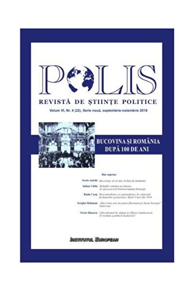 Editura Institutul European Polis, revista de stiinte politice. Bucovina si Ro