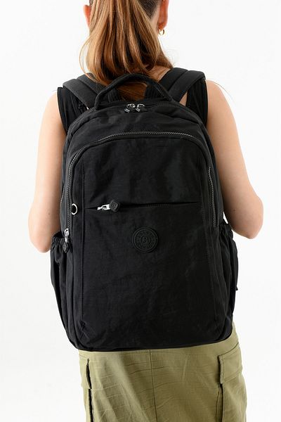 Just Polo Unisex Waterproof Imported Crinkle Fabric School Business and Travel Backpack with Laptop Compartment