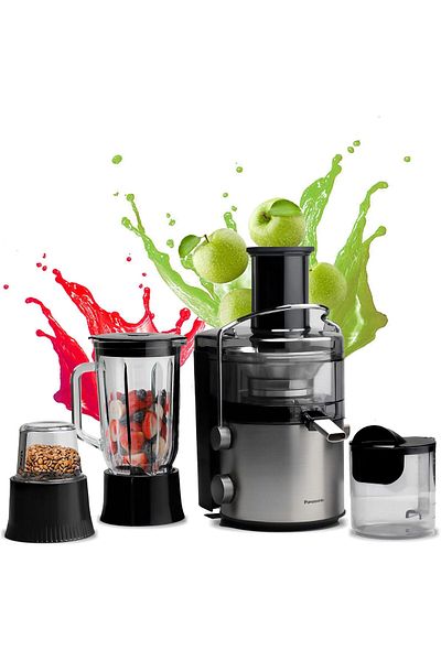 PANASONIC 1000W, 3 in 1 Juicer Blender with Full Metal Spinner for healthy living; 2.0L Large capaci