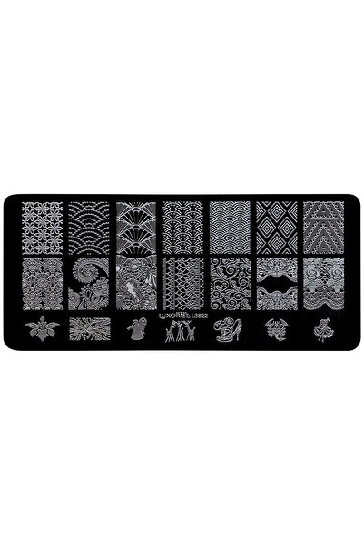 LUXORISE Placă metalică pentru ștampilarea unghiilor, rară