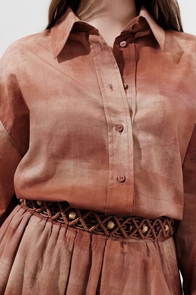 Manuka Knitted Rope Tie Belt Brown