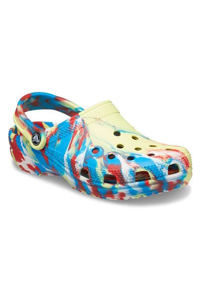 Crocs Clogs Crocs Classic Marbled Clog 37-38 EU - M5/W7 US Multicolor - Sulphur/Multi