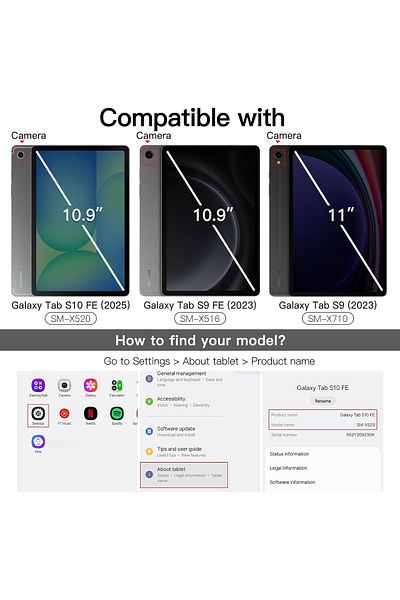 Fibaks لهاتف Samsung Galaxy Tab S9 FE/S10 FE 10.9 بوصة واقي شاشة ورقي رسم ورقي غير لامع لحماية الشاشة