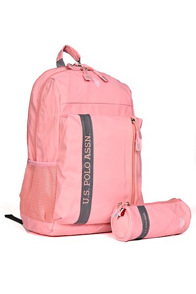 U.S. Polo Assn. SUA Polo Assn. Set rucsac școală unisex + suport stilou – PLCAN24357 Roz
