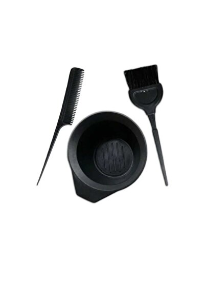 SEVRU Hair Dye Set Bowl Dye Brush and Crepe Comb Hairdresser Hair Lightener Coloring Bowl Set Set of 3