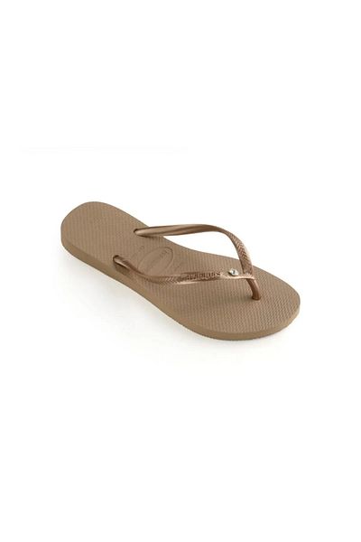 Havaianas Women's Pink Slim Crystal Sw Ii Slippers 4145651-3581