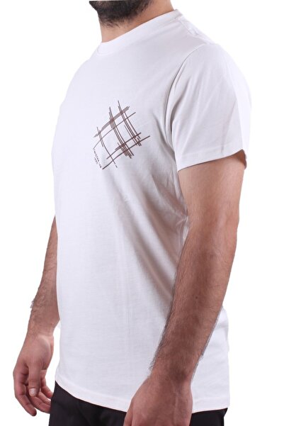 Twister Jeans 2319 Ecru Casual Cotton Crew Neck Men's T-Shirt