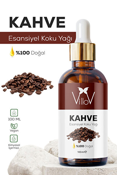 Villov Kahve Esansiyel Uçucu Koku Yağı Difüzör Esansı Buhurdanlık Yağı Aromat...