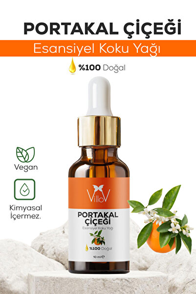 Villov Portakal Çiçeği Esansiyel Uçucu Koku Yağı Difüzör Esans Buhurdanlık Ya...