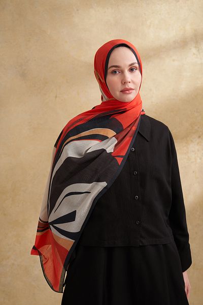 ARMANDA Silk Cotton Sarah Pattern Shal