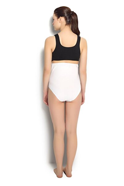 Jiber Women's White Modal Fabric Lycra Maternity Panties 2 Pack 664