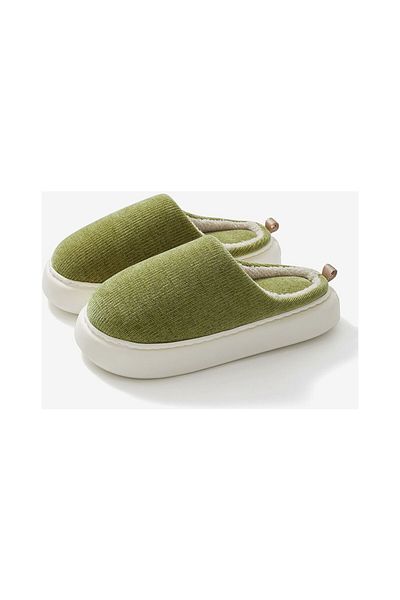 AyShop Кадифени топли чехли Turan с мека неплъзгаща се подметка