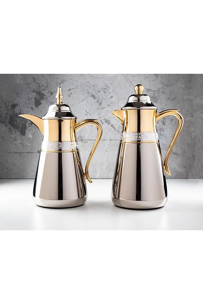 TOHFAT-AL MAIDAH Al Hanouf Luxury Thermos Set, 18-Hour Heat Preservation