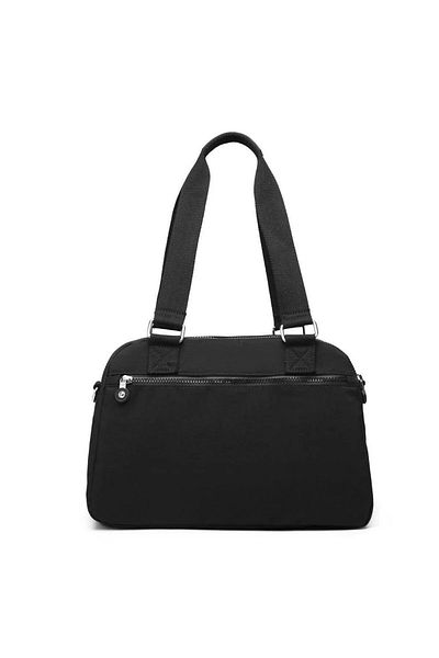 SMART BAGS Smb1122 Geantă de umăr pentru femei din țesătură nano metalizată neagră