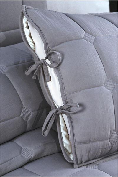 Çeyiz Diyarı Cratos Comfort Double Bedspread Gray