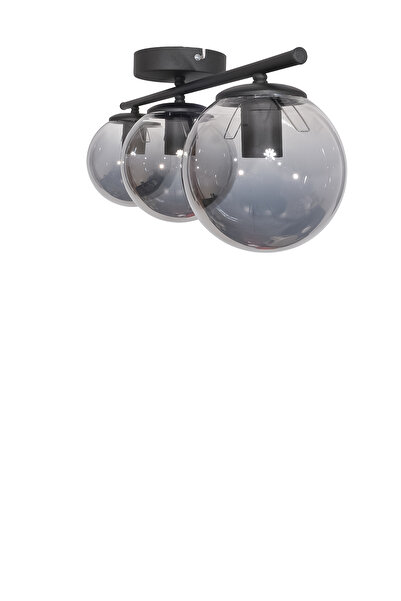 Turanconcept Nika Modern Siyah 3lü Avize Dekoratif Salon - Mutfak - Yatak Odası - Giyinme Odası