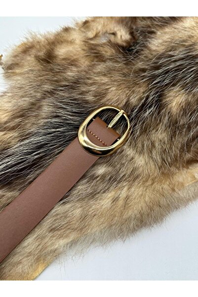 ASLIHAN KEMER حزام نسائي بإبزيم ذهبي