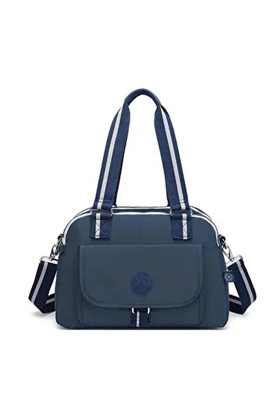 SMART BAGS Krinkıl Kumaş Kadın Çantası BC 1122 - Lacivert