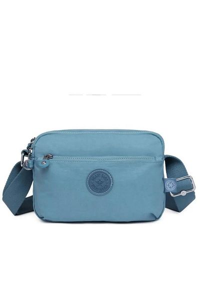 SMART BAGS Crinkle Fabric Women's Messenger Bag Bc 3029 - Ice Blue