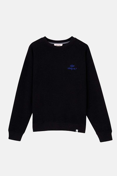 Reflect Studio Mvö Is It Possible to Be in Trouble? Supersoft Sweatshirt - Black