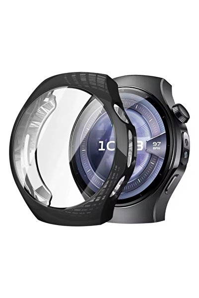 NANOSPACE Huawei Watch 5 46mm İle Uyumlu Silikon Kılıf Koruma Kasa Koruyucu (...
