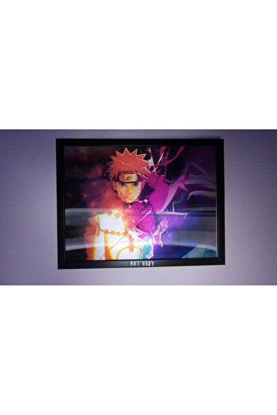 Naruto Yatay Model 1 Lenticular 3D Hareketli Tablo (ÇERÇEVESİZ)