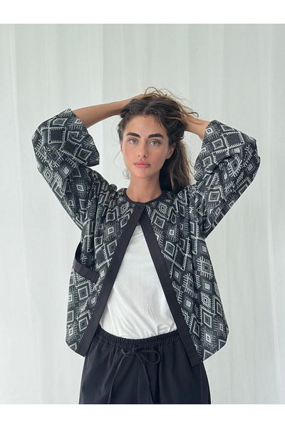 Retrobird Poncho Lightweight Jacket Women Anthracite