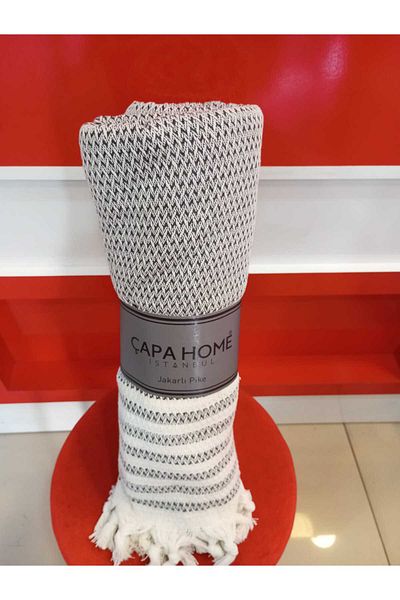 Çapa Home Premium Quality Non-Slip Non-Burning Cotton Multi-Purpose Authentic Bohemian Seat Cover Both Pique 180X240