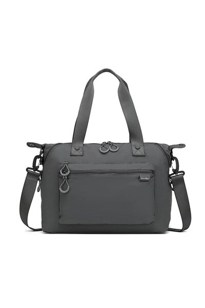 SMART BAGS Geantă de umăr ultraușoară gri închis pentru femei SMK UL-3139