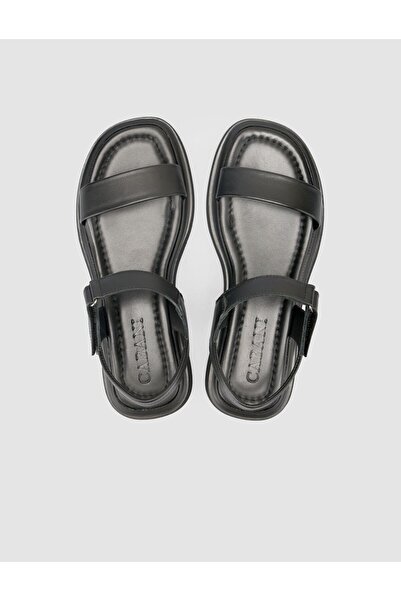 Cabani 100% Genuine Leather Black Women's Sandals