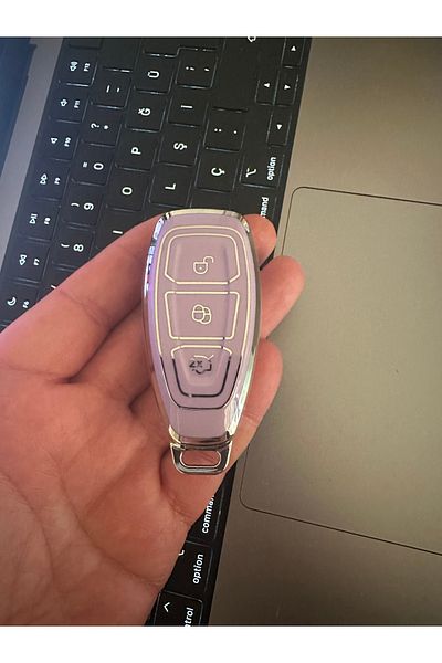 emii auto spare parts For Focus 3 4 St Mondeo Mk3 Mk4 Fiesta Fusion Kuga Ecosport Key Case Cover Keyless Go Lila