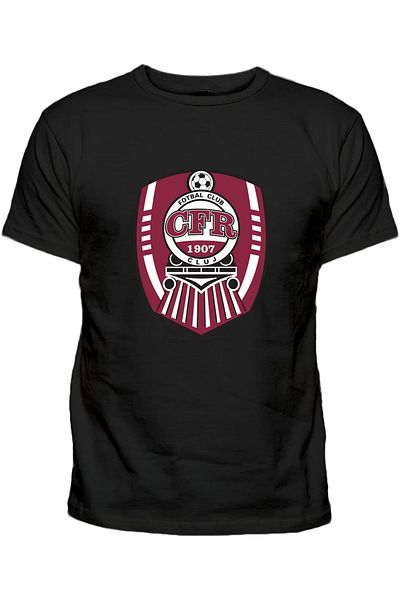 Efendioğlu Design Cfr Cluj 1907 Club Big Logo Printed Cotton Tshirt