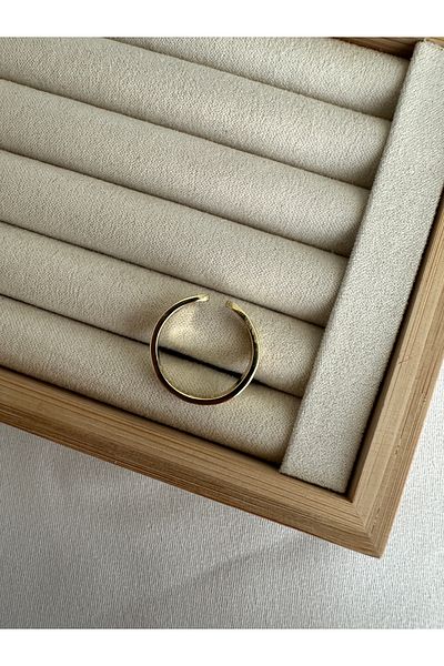 ringbox Gold Stone Matte Ring