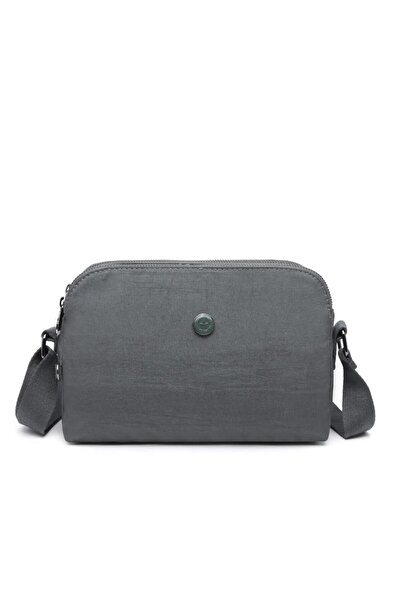 SMART BAGS Krinkıl Metalik Kumaş Çapraz Askılı Çanta BC 3002 - Metalik Koyu Y...