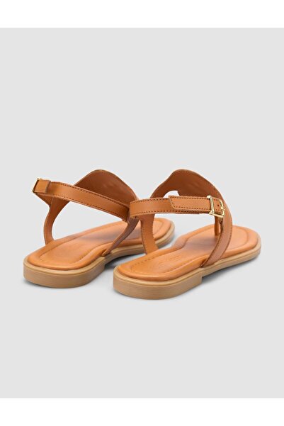 Cabani 100% Genuine Leather Tan Women's Sandals