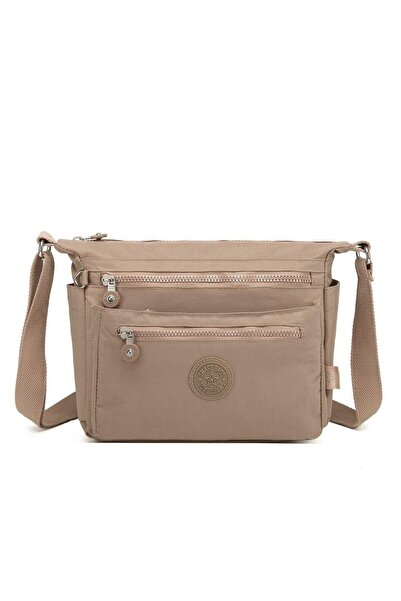 SMART BAGS Krinkıl Vizon Kadın Çapraz Askılı Çanta SMB MT-1238