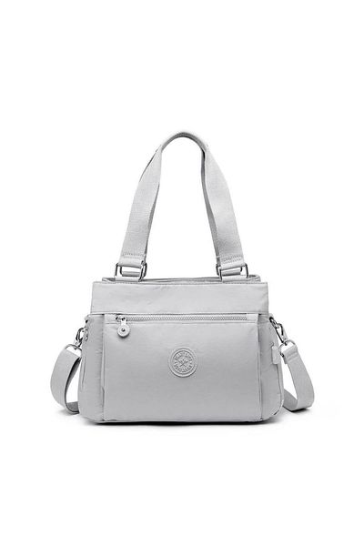 SMART BAGS Geantă de umăr Crinkle Fabric Bc 1125 - Gri deschis