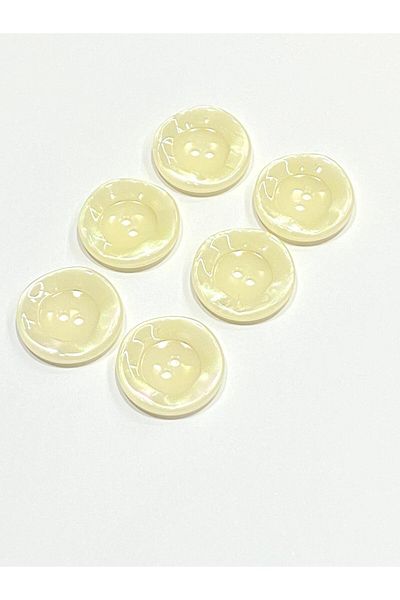 karantuhafiye Pearlescent Button / Italian Pearlescent Button /2912/ Cream / 2.8 cm