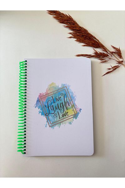 Adalinhome Atakids Lizy Striped Spiral School Notebook |   12 X 15cm |   100 Sheets