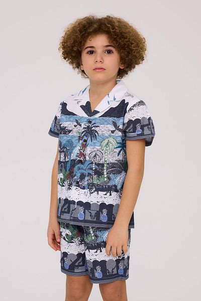Nebbati Boy's Patterned Shirt