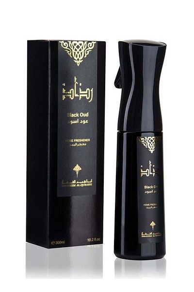 IBRAHIM ALQURASHI Ibraheem Al Qurashi Black Oud Air Freshener Spray 300ml