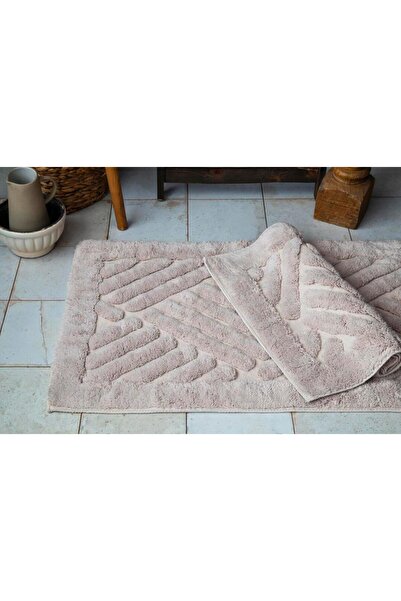 Apricitas HOME 60X100 / 50X60 Bathroom Mat Tiles Beige - Mat