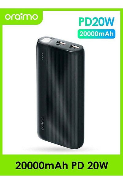 oraimo 20000 mAh Traveler 4 Pro Power Bank with 20W Fast Charging