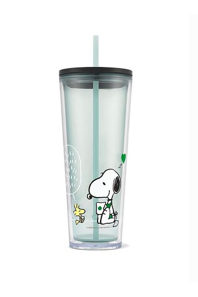 Starbucks ®   Plastic Cold Drink Cup - Peanuts ™   Designed - 710 ml