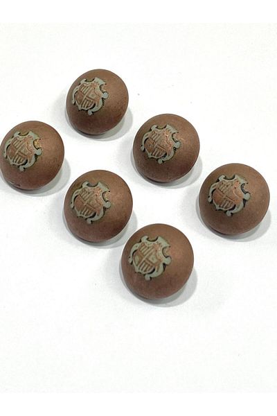 karantuhafiye Bombeli Antique Italian Button /1.8 cm / Set of 6